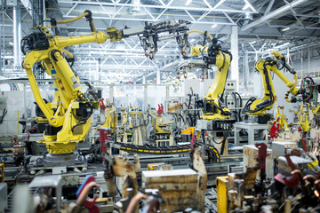 Industrial robotics system installed for manufacturing automation